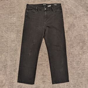 Buffalo David Bitton Alyssa High-Rise Straight Leg Stretch Black Jeans - 10/30